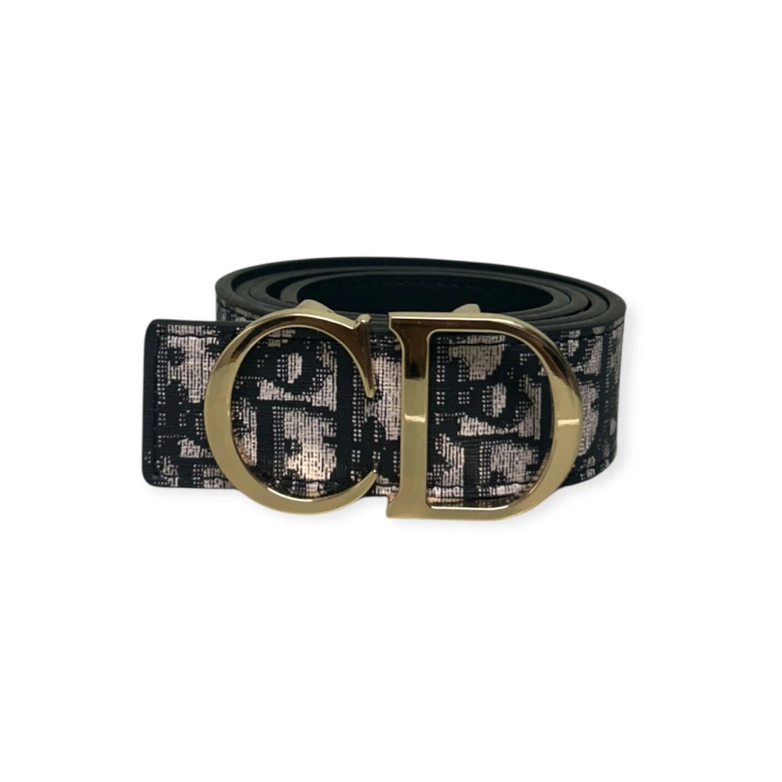 Dior Beige Belt Gold Buckle "Monogram"