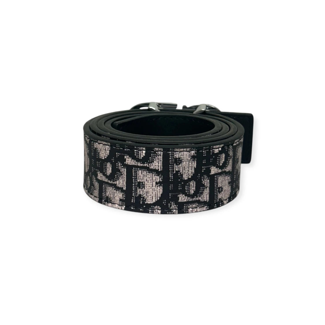 Dior Beige Belt Silver Buckle "Monogram"