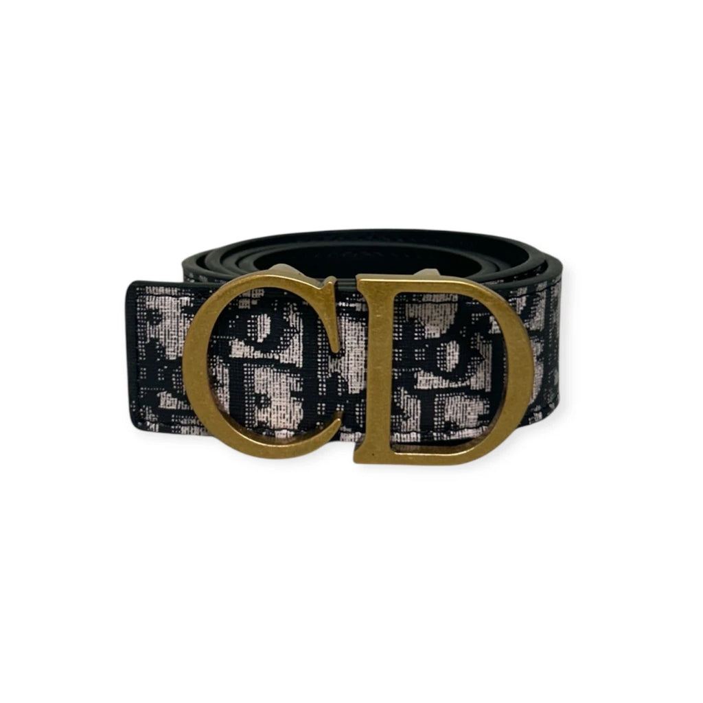 Dior Beige Belt Gold Buckle "Monogram"